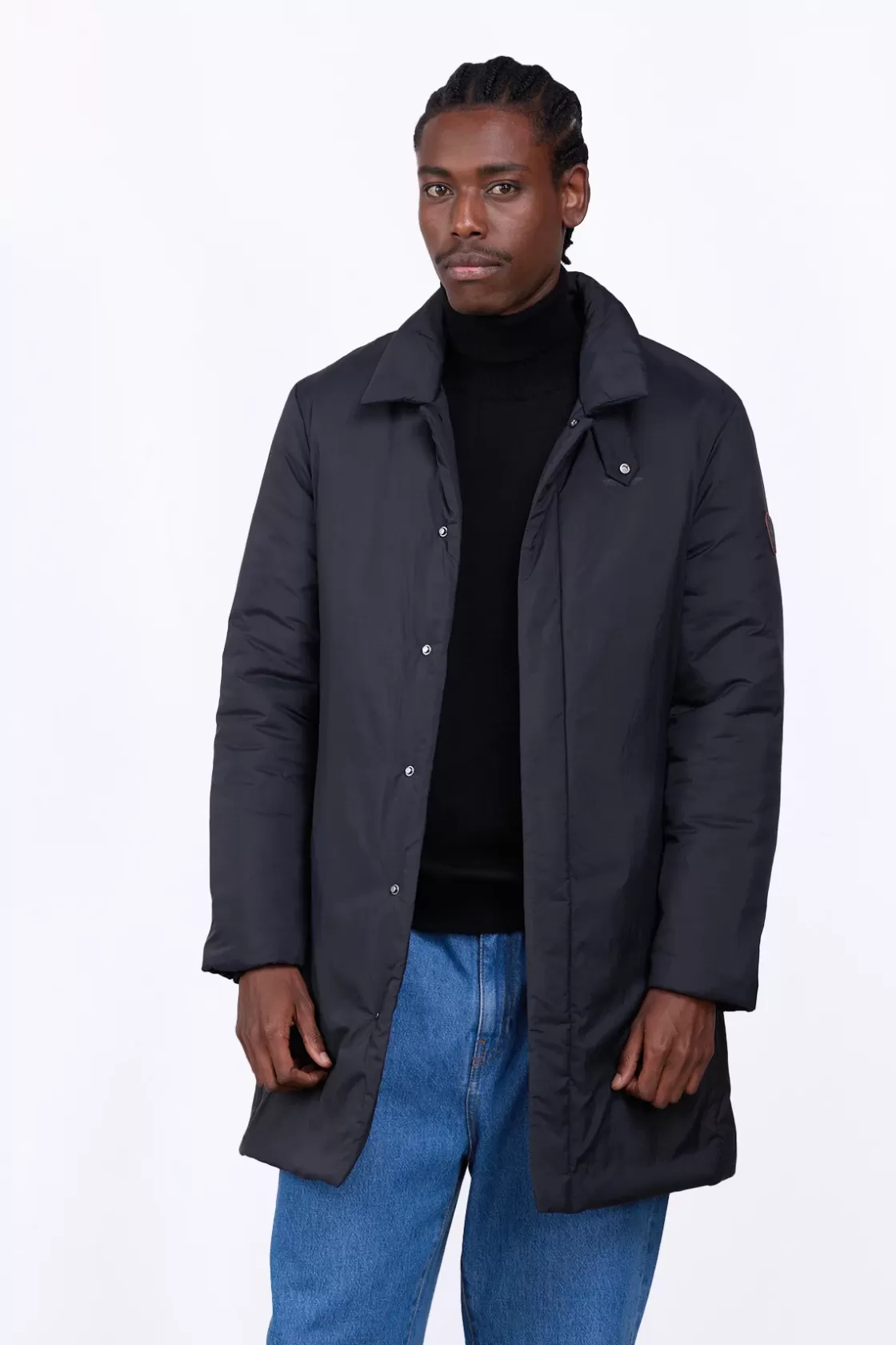 Manteau En Nylon Leger Coupe Droite Claude Black*Gertrude Best