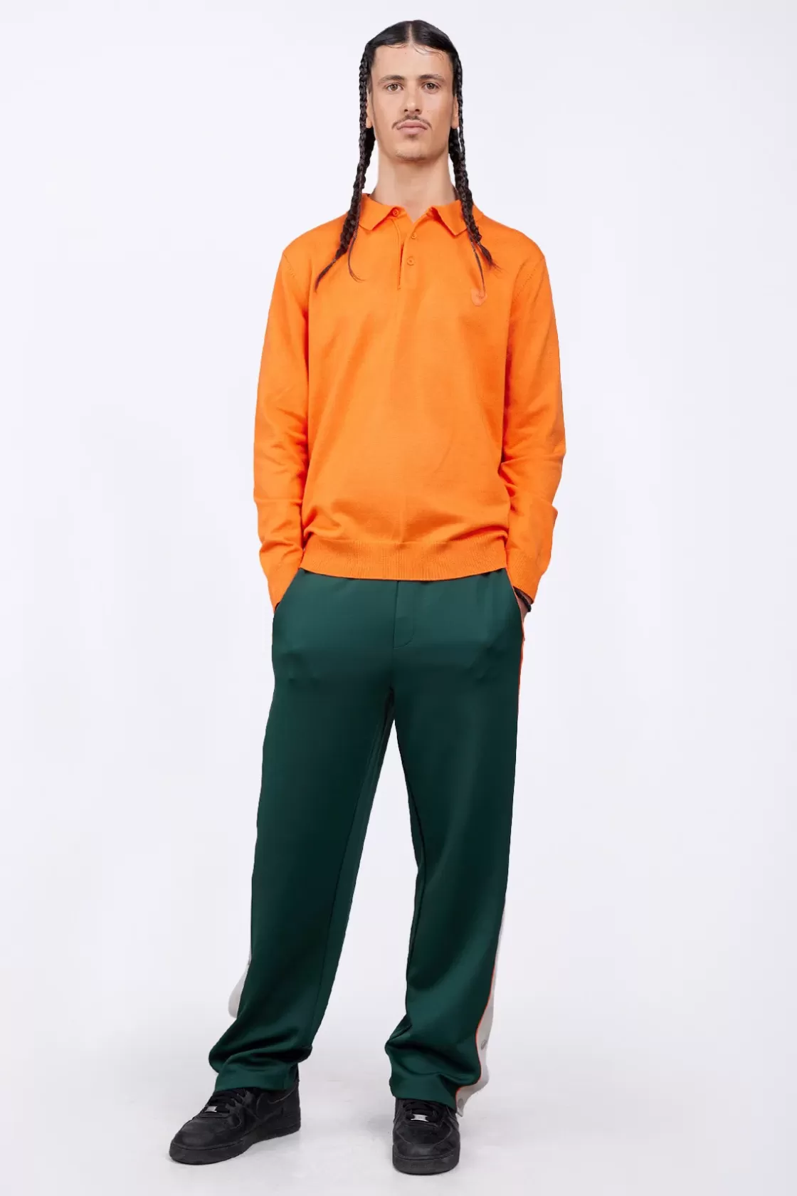 Polo En Maille Coupe Droite Judas Orange*Gertrude Shop