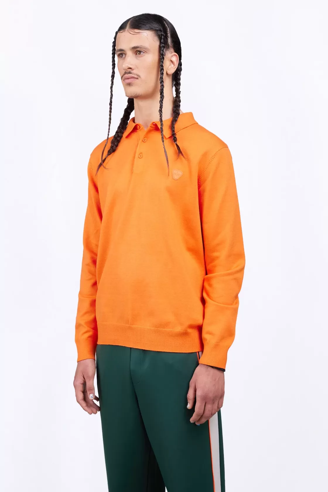 Polo En Maille Coupe Droite Judas Orange*Gertrude Shop