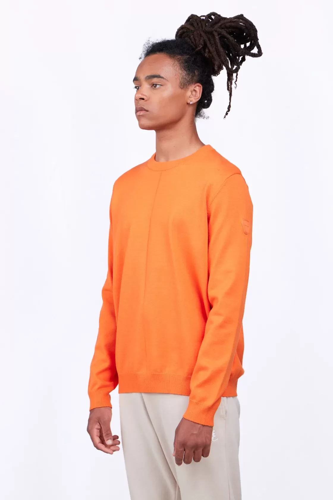 Pull En Maile Coupe Droite Alois Orange*Gertrude Flash Sale