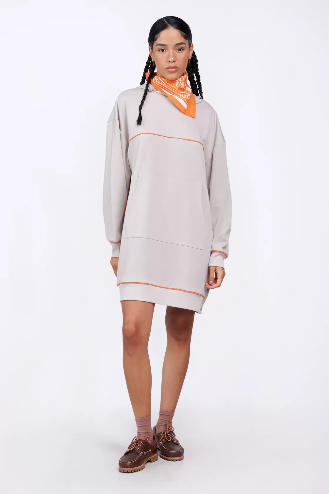 Robe-Sweat A Capuche Coupe Ample Gloria Ciment*Gertrude Sale