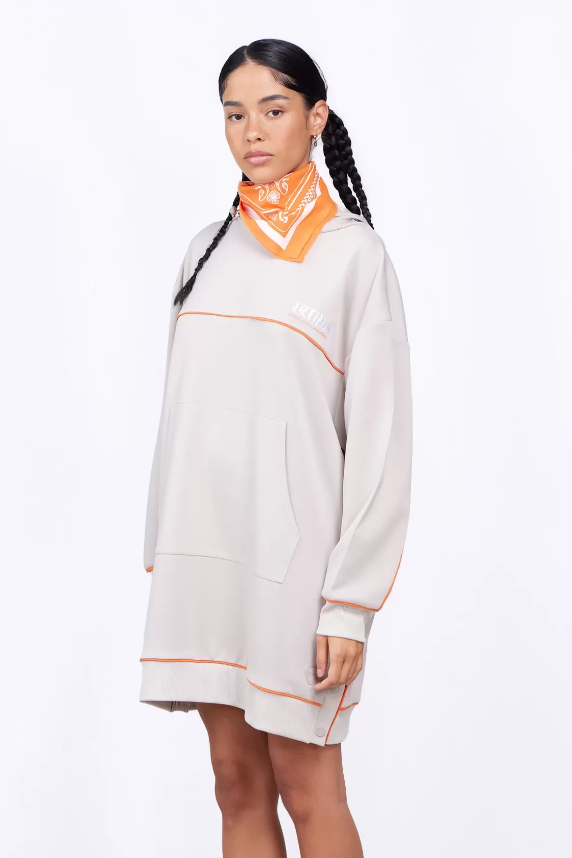 Robe-Sweat A Capuche Coupe Ample Gloria Ciment*Gertrude Sale