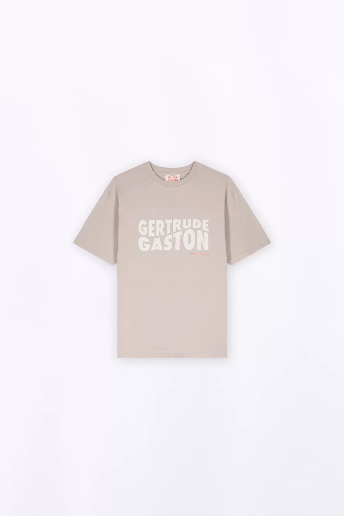 T-Shirt Avec Imprime Poitrine Little Leonce Ciment*Gertrude Cheap