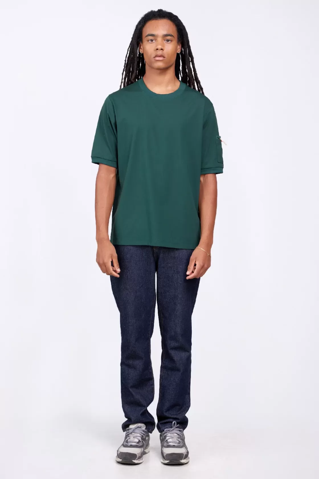 T-Shirt Poche Bi-Matieres Jordan Dark Green*Gertrude Shop