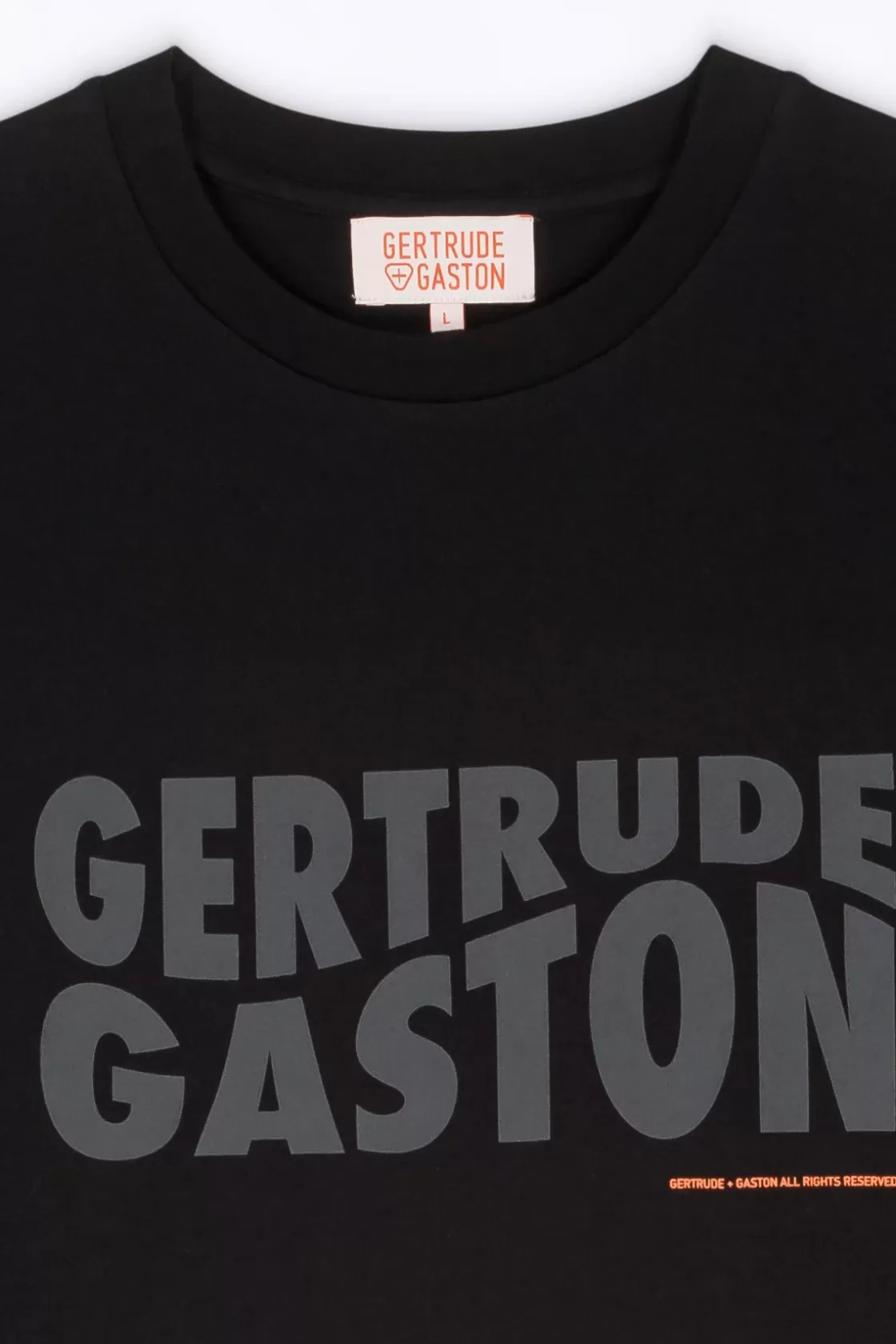 T-Shirt Uni En Coton Leonce Black*Gertrude New