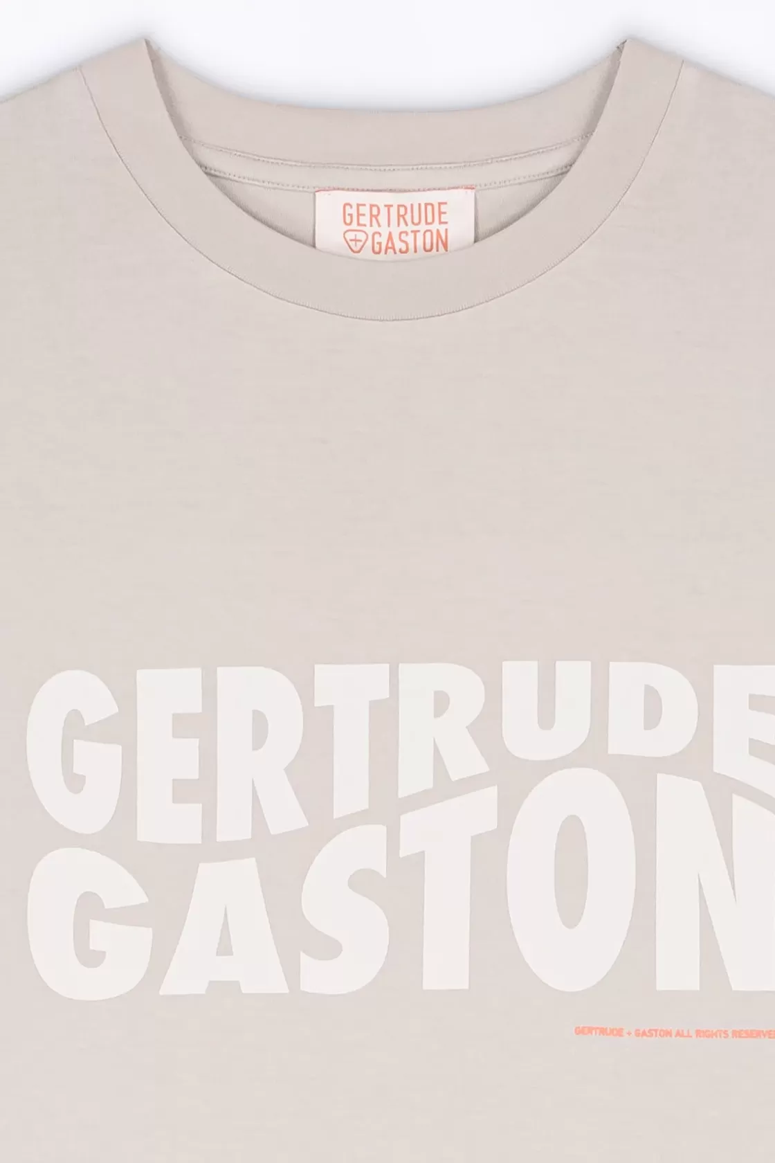 T-Shirt Uni En Coton Leonce Ciment*Gertrude New