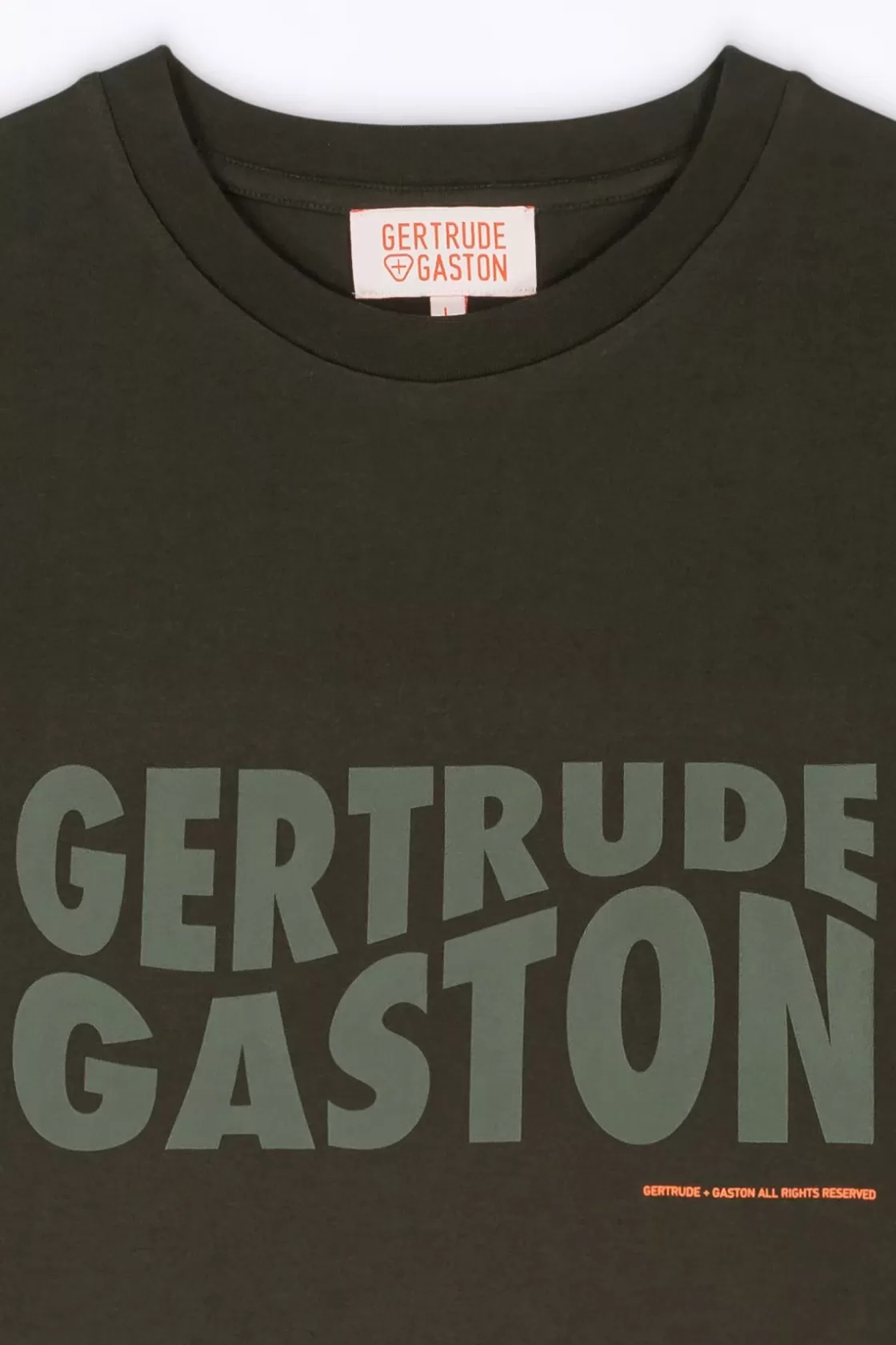 T-Shirt Uni En Coton Leonce Kaki*Gertrude Shop