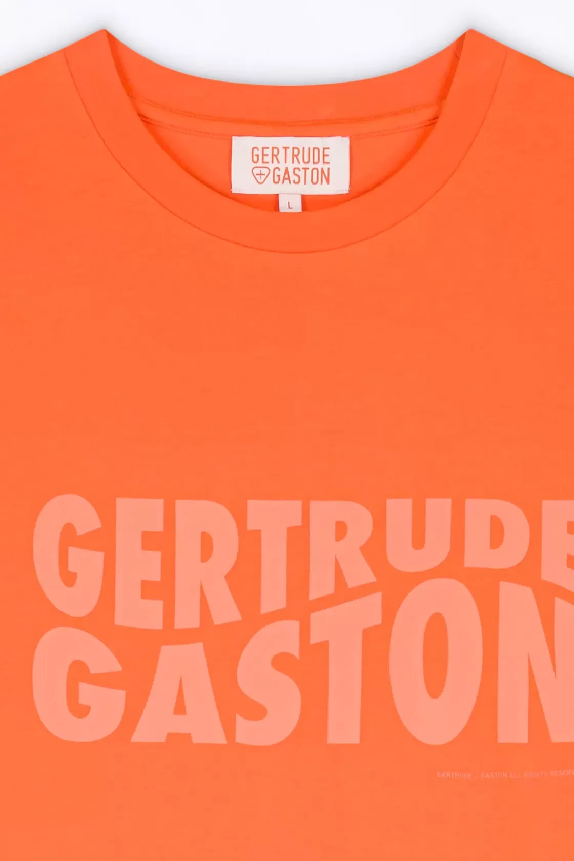 T-Shirt Uni En Coton Leonce Orange*Gertrude Cheap