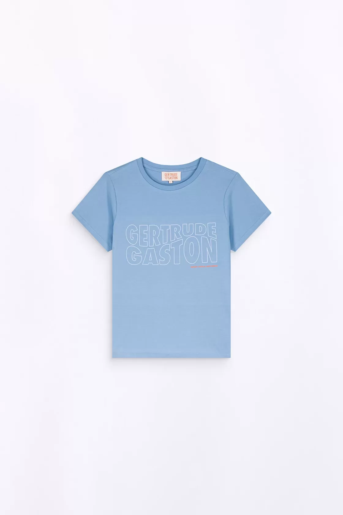 T-Shirt Uni En Coton Regular Lina Hortensia*Gertrude Outlet